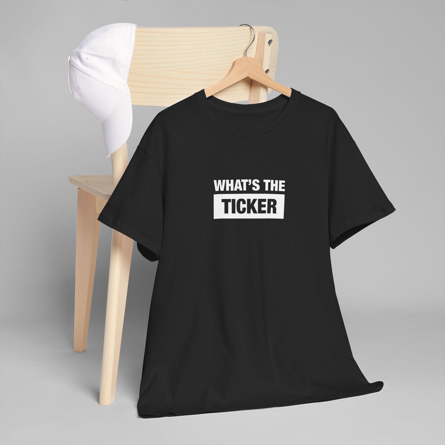 What's the Ticker | Unisex Heavy Cotton Tee